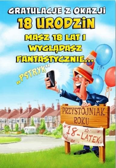 Fødselsdagshilsenkort 18 MF14