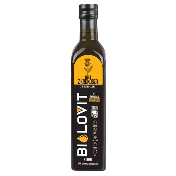 Bilovit - Koldpresset saflorolie - 500 ml