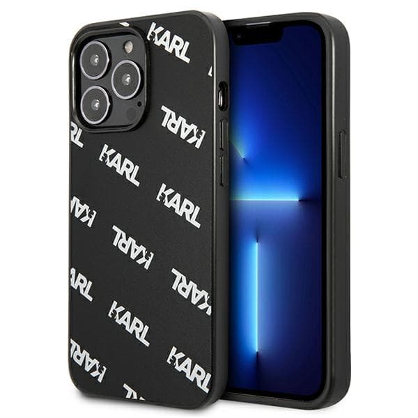 Karl Lagerfeld Allover-etui til iPhone 13 Pro / 13, sort