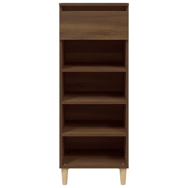 vidaXL skoskab brunt egetræ 40x36x105 cm