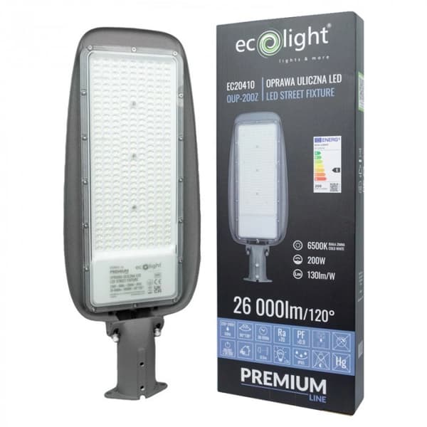 LED-gatulampa 200W 26000lm 6500K Vattentät Resistent Stark