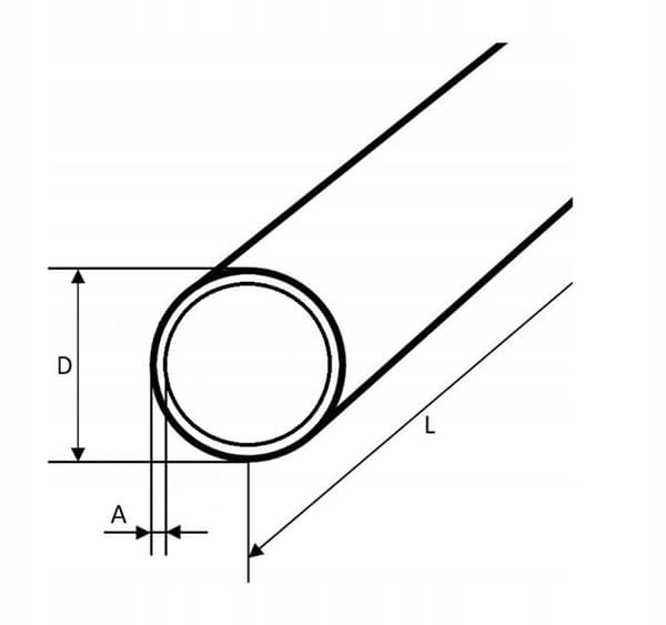 Sömlöst precisionsstålrör 50x5, längd 1000 mm