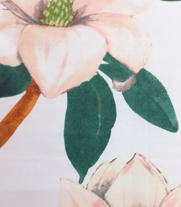 SENGESÆT 200x220 cm TYKT BOMULD MED BLOMSTER