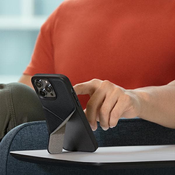 UNIQ Transforma-skal med stativ för iPhone 14 Pro, blå
