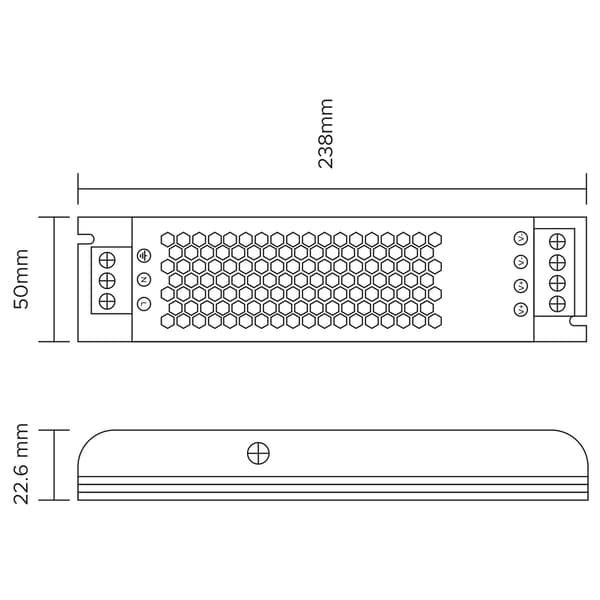 Strømforsyning til LED-strimler 400W 24V