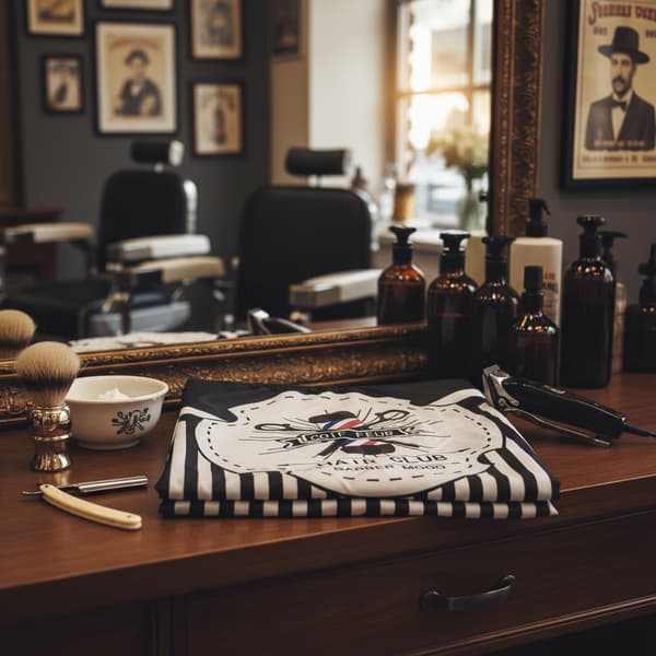 Barberkappe til en stor frisørsalon
