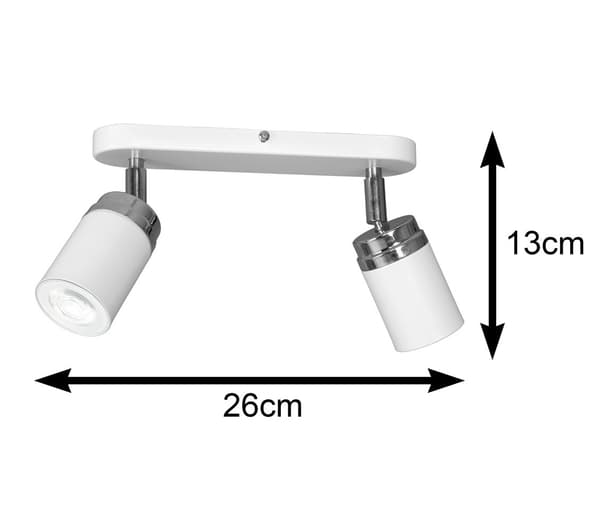 Moderne hvid Reno loftlampe