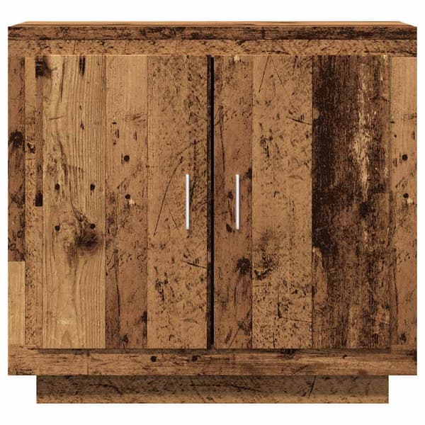 vidaXL kommode, antik træ, 80x40x75 cm, træbaseret materiale