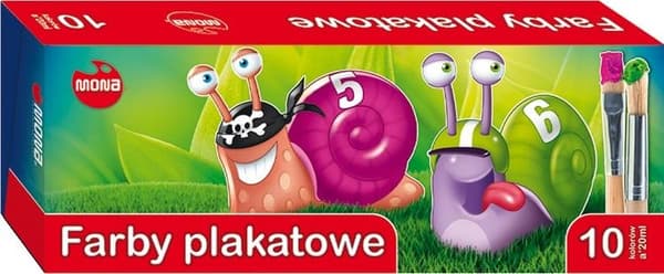 Julistemaalit 10 väriä 20ml MONA