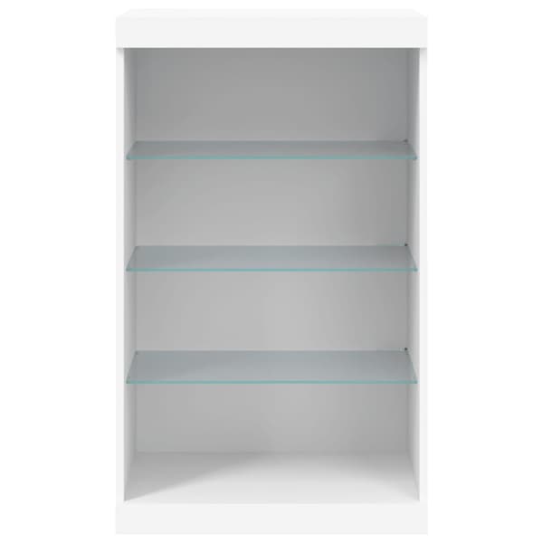 vidaXL LED-lysskab hvid 60,5x37x100 cm