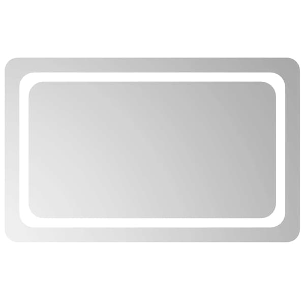 vidaXL Badrumsspegel med LED, 80x50 cm