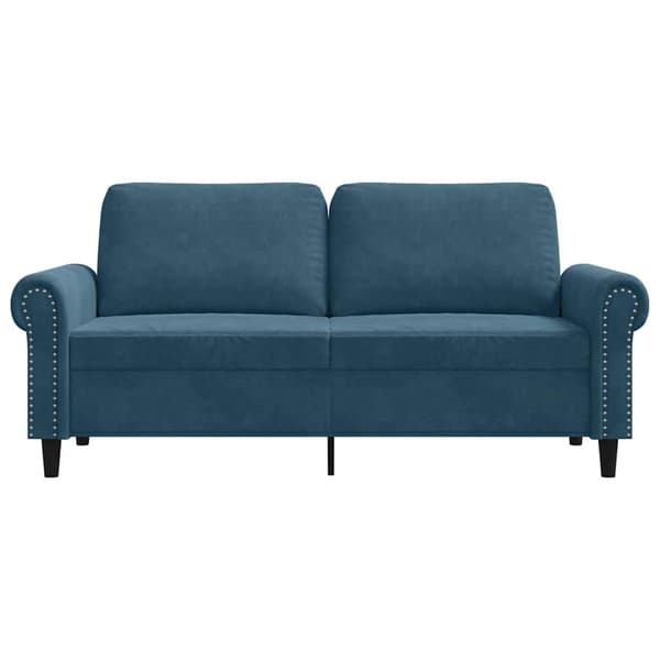 vidaXL 2-sitssoffa blå 140 cm klädd i sammet