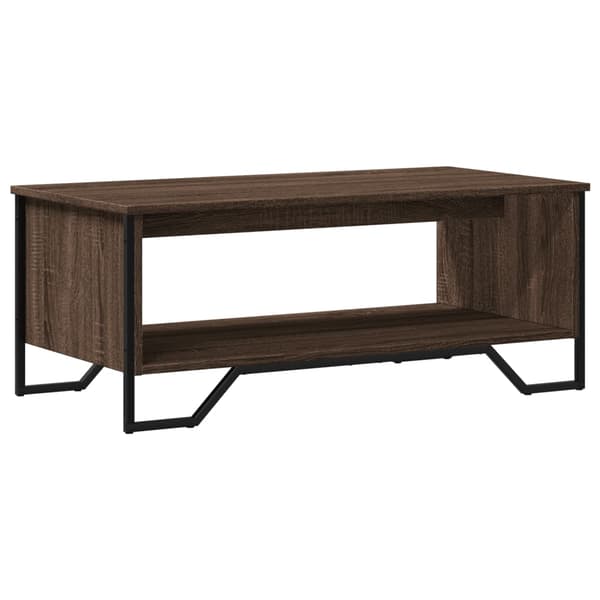 vidaXL sofabord brunt egetræ 100x51x40 cm