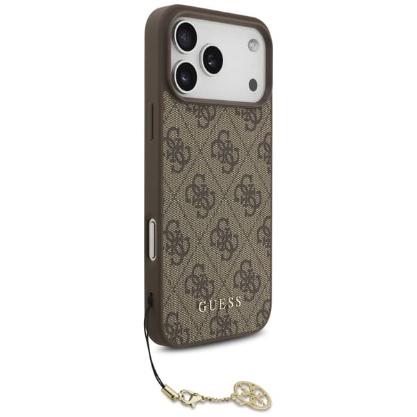 Guess 4G Charms Collection MagSafe-etui til iPhone 17 Pro Max brun
