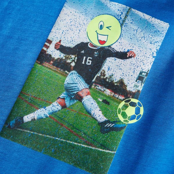 Barn långärmad T-shirt, koboltblå, 116