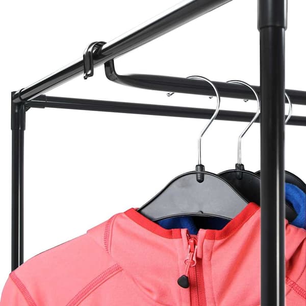 vidaXL garderobe, sort, 75x50x160 cm