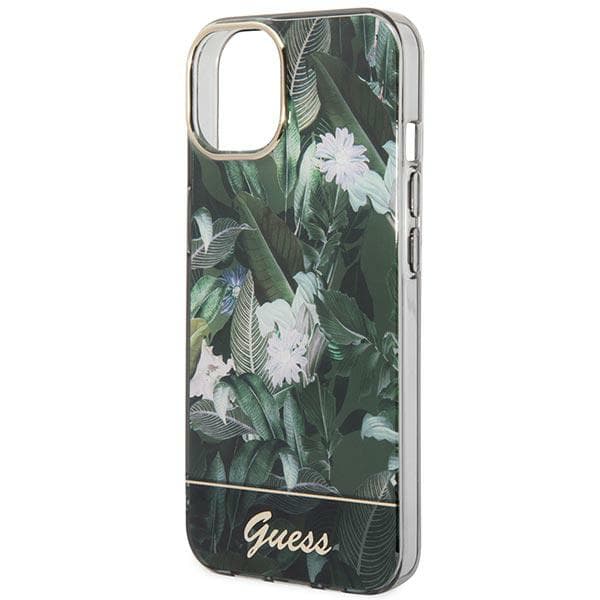 Guess Jungle Collection iPhone 14 Plus-skal, Grönt