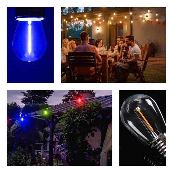 Kanlux LED-glödlampa E27 0,9W blå