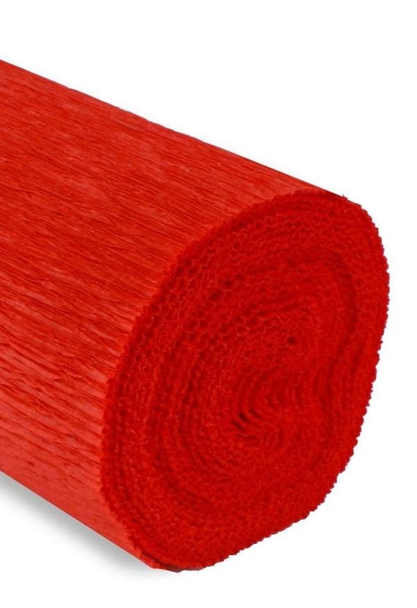 Kreppipaperi 50x250cm 180g punainen