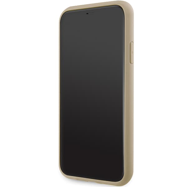 Guess Glitter Script Big 4G-skal till iPhone 11 / Xr, guld