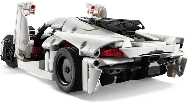 LEGO Technic Set: Koenigsegg Jesko Absolut Vit Hyperbil 801 Del (42184)
