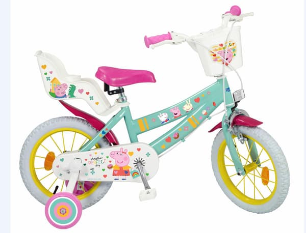 Lastenpyörä 14" Peppa Pig vihreä 1498 TOIMSA