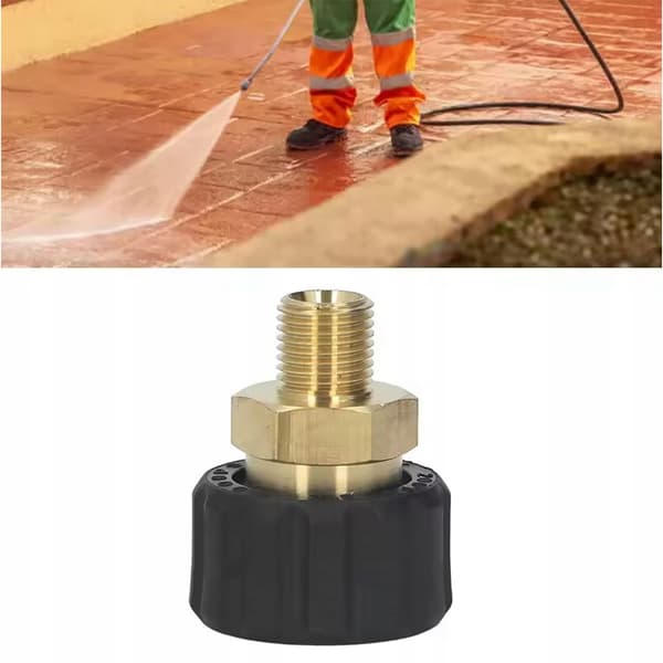 Rosfix Adapter Reduktion M22-14mm til 1/4 Han | Kärcher HD HDS | Messing | O-ring