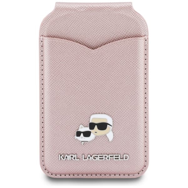 Karl Lagerfeld Stand Mirror MagSafe -lompakko Pinkki