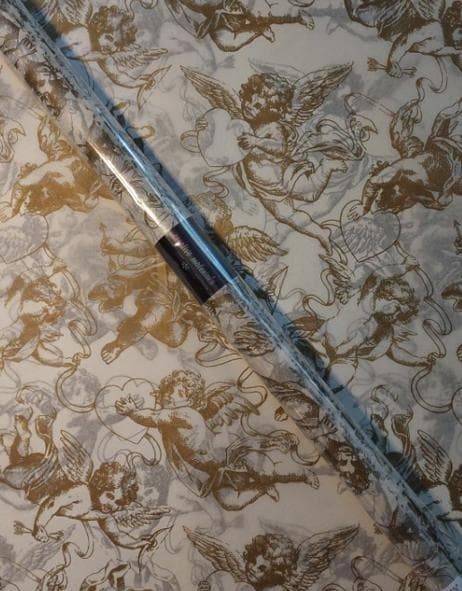 Guld keruber satin silkepapir 50x76cm