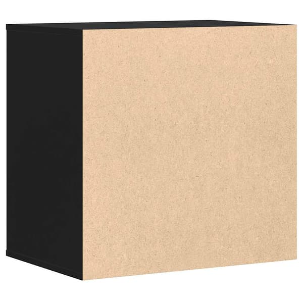 vidaXL kommode, sort, 60x41x58 cm, træbaseret materiale
