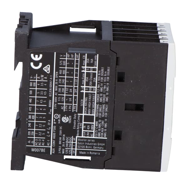 Kontaktor 3kW/400V, 24VDC styring DILM7-10-EA (24VDC)