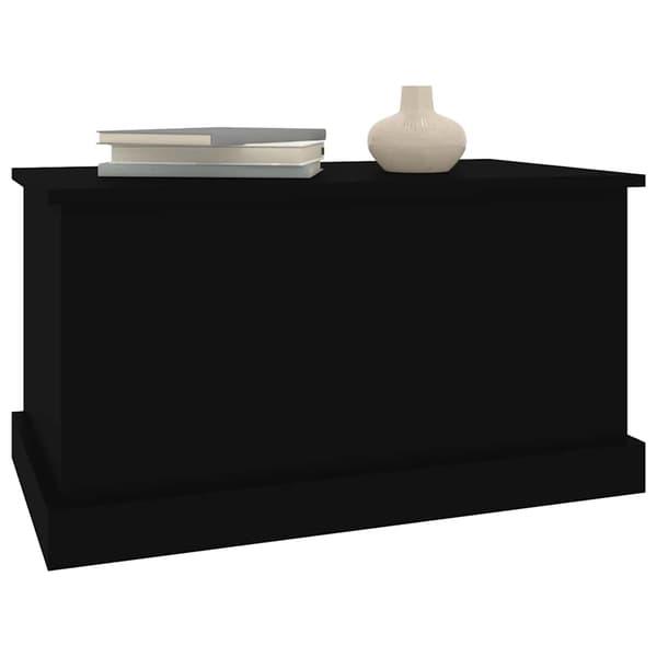 vidaXL kommode, sort, 70x40x38 cm, træbaseret materiale