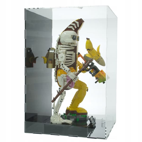 Displayetui til Lego 77072 Pelly Bone Fortnite, sort baggrund