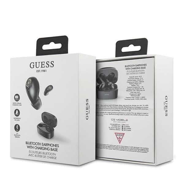 Guess Bluetooth-hovedtelefoner GUTWSJL4GBKTWS + dockingstation sort/sort 4G