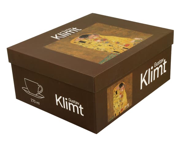 Sæt med 2 Klimt Kysset-kopper 250 ml