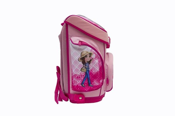 14L rosa styv ryggsäck med ryggsäckar