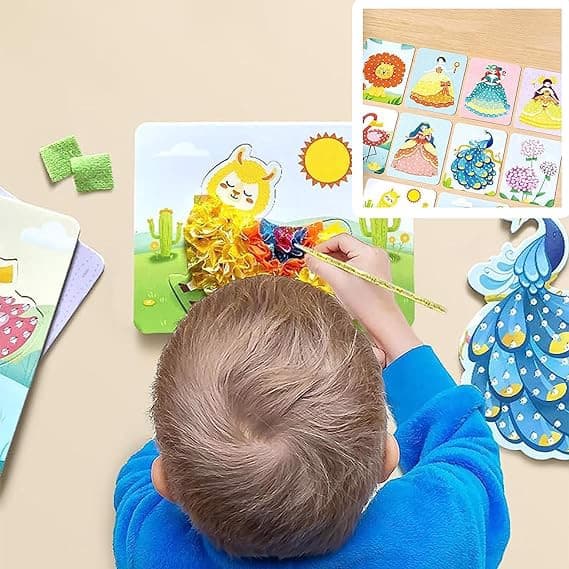 Pedagogisk DIY-klädleksak med sammanflätning