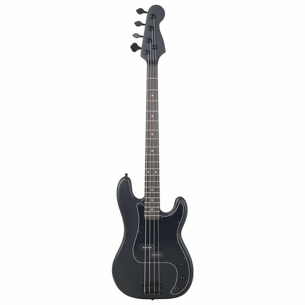vidaXL Nybörjarbasgitarr med väska, svart, 4/4, 46"