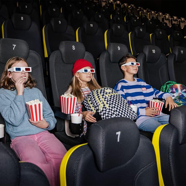 Rutig skolryggsäck för flickor