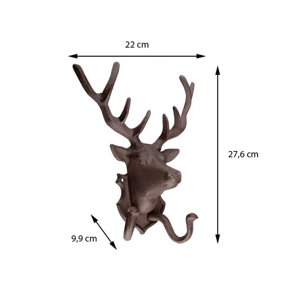 Handtag i gjutjärn, 27,6 cm