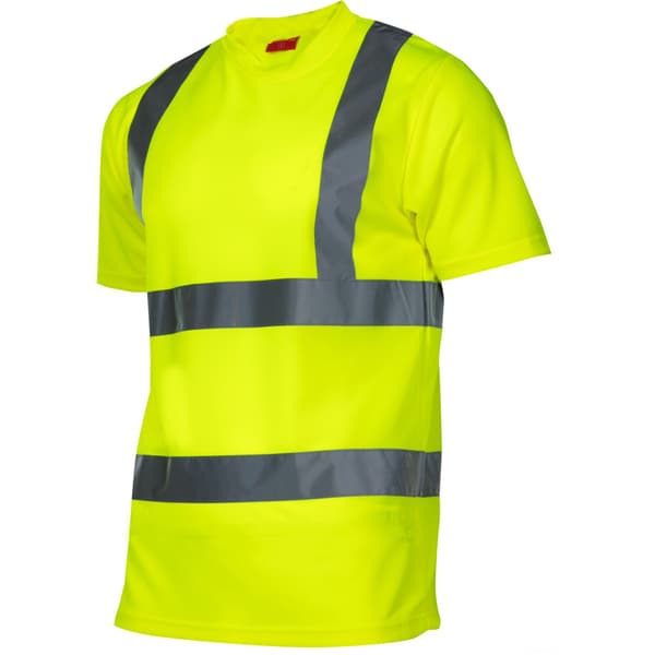 ADVARSELST-SHIRT, GUL, "2XL", CE, LAHTI