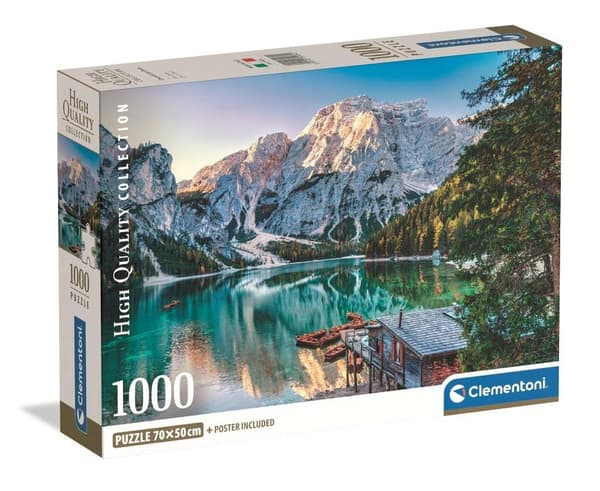 Pussel 1000 Emerald Lake Braies
