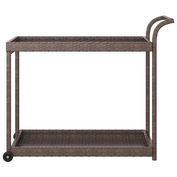 vidaXL Baarikärry, Ruskea, 100x45x83 cm, Polyrottinki