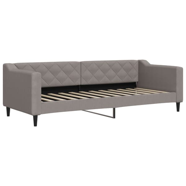 vidaXL Bäddsoffa, Taupe, 80x200 cm, Tygöverdrag
