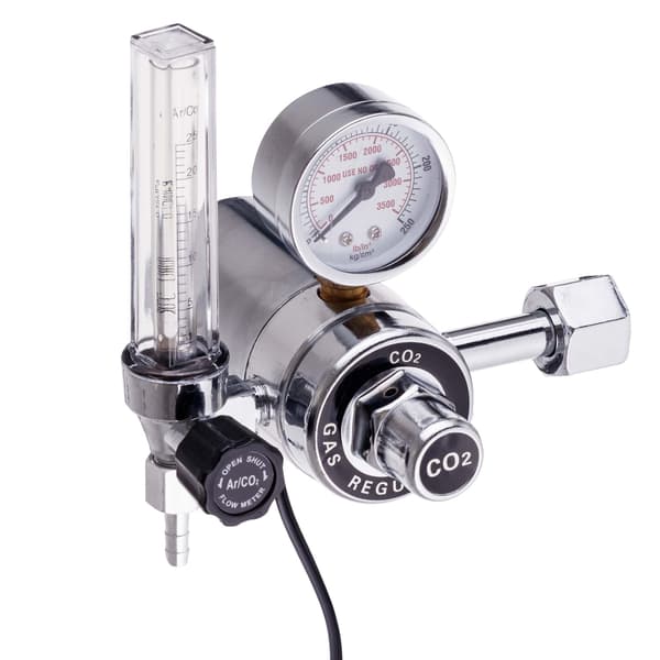Argon CO2-reducer med rotameter gasvarmer 230V gasvarmer