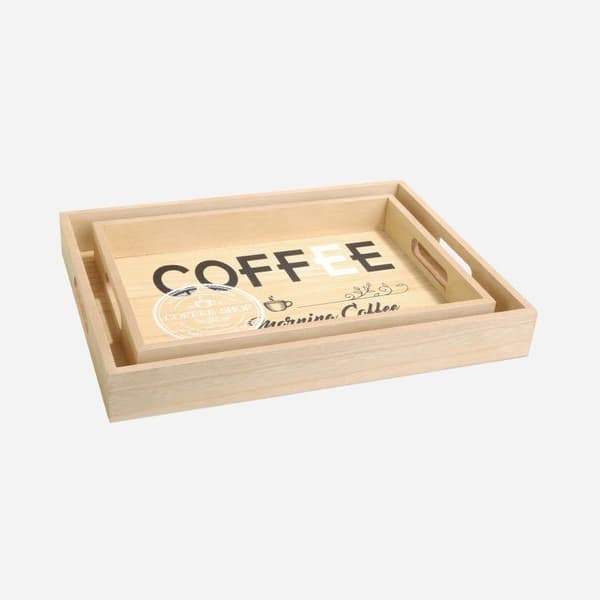 Modern Chic Sæt - Stilfulde Morgenmadsbakker i to størrelser