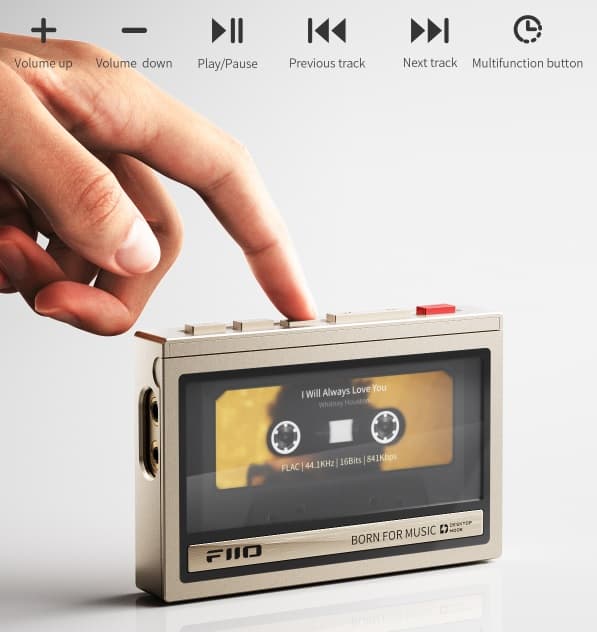 FiiO M21 - mörkblå - bärbar ljudspelare