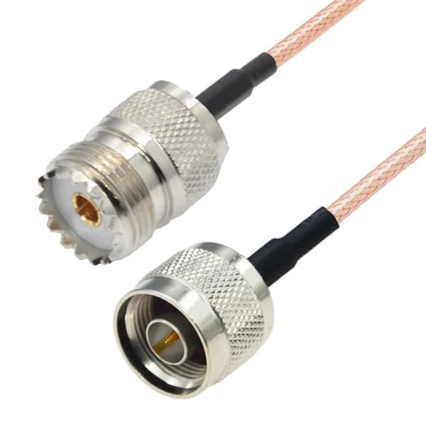 Pigtail N-stik / UHF-fatning RG316 20 cm