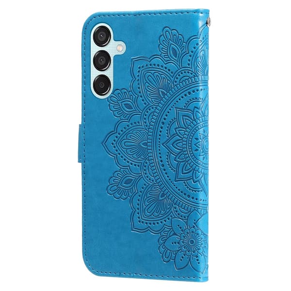 Samsung Galaxy M15 5G Flipfodral, Mandala, Blå
