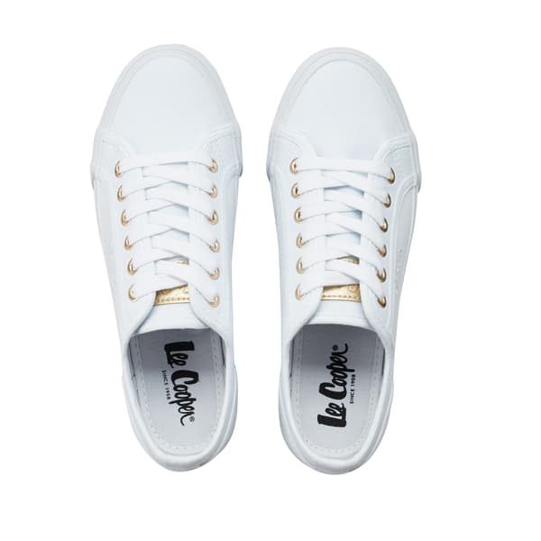 Lee Cooper Canvas White Lady [LCW-26-02-4078L] år 40